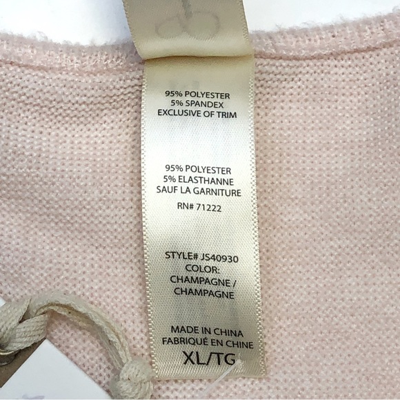 Jessica Simpson Pale Pink Ruffle Hem Tunic Top XL - Picture 10 of 10